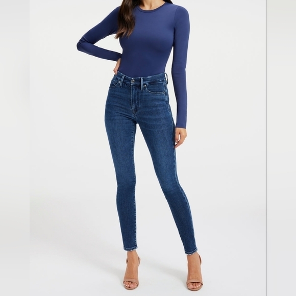 Good American Denim - GOOD AMERICAN NWT GOOD LEGS SKINNY CASHMERE JEANS INDIGO312 Size 0/25